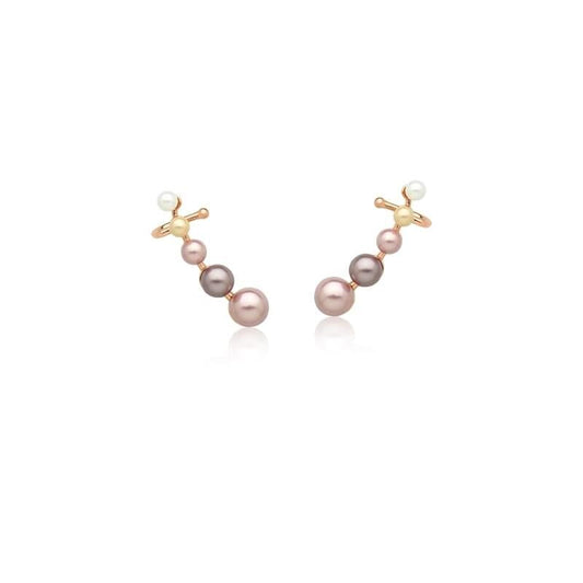 Mirage Ear Cuff Earrings with pearls