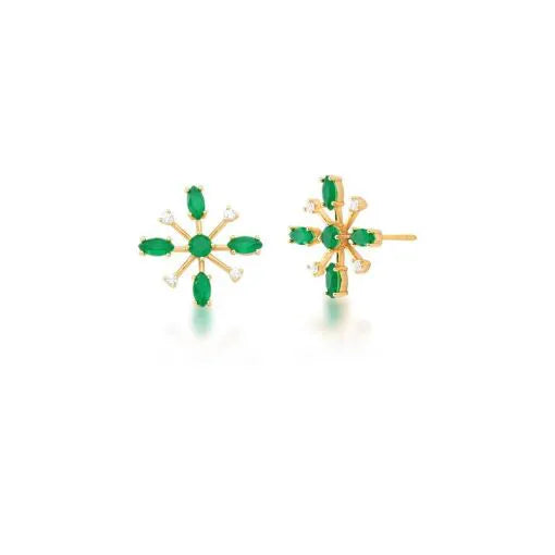 Emerald Starbloom Earrings